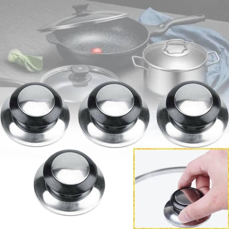 Premium Electric Wood Pot Lid Knob With Elegant Stainless Steel Top For Perfect Cooking