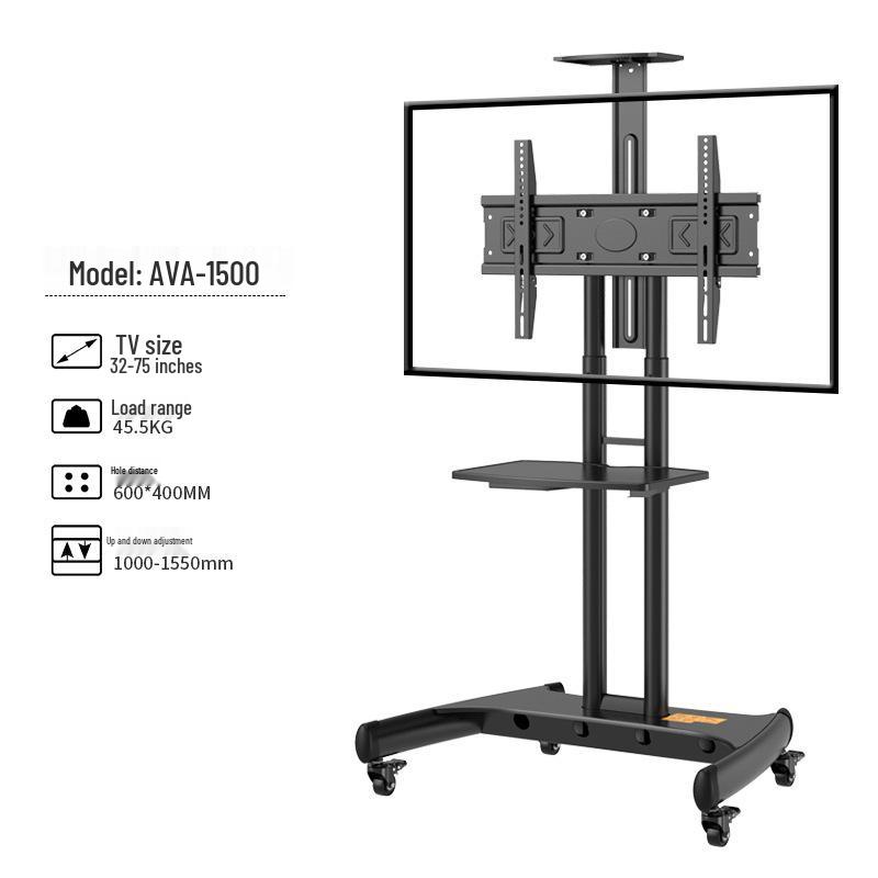 NB Universal Mobile LCD TV Stand with Wheels for Video Conferencing