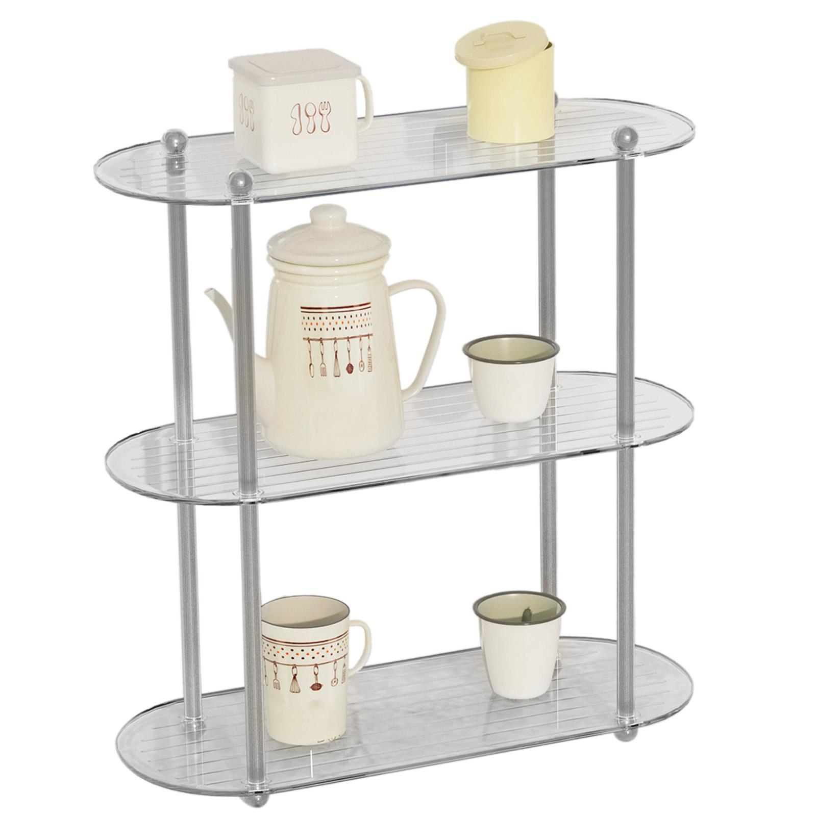 

Decorative Display Table Shelf Simple 3 Layers Detachable Desktop Organization Rack for Bedroom Bathroom