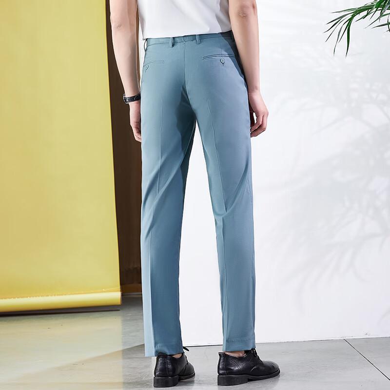 Men's Business Casual Straight Leg Trousers