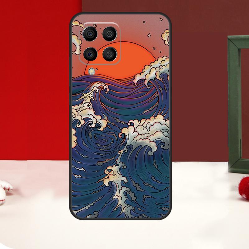 

Японский стиль волны Чехол для Samsung Galaxy M53 M33 M13 M12 M32 M52 M06 M16 M36 M56 M15 M55 M31 M14 M35 M34 M54 Samsung M53