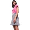 Pinko Patterned Jacquard Ruffled Short Skirt Women Skirts Black White 1G1786Y83U-EZI
