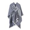 Ladies' Fashionable Knitted Shawl, High-end Travel Wear, Imitation Cashmere Cloak