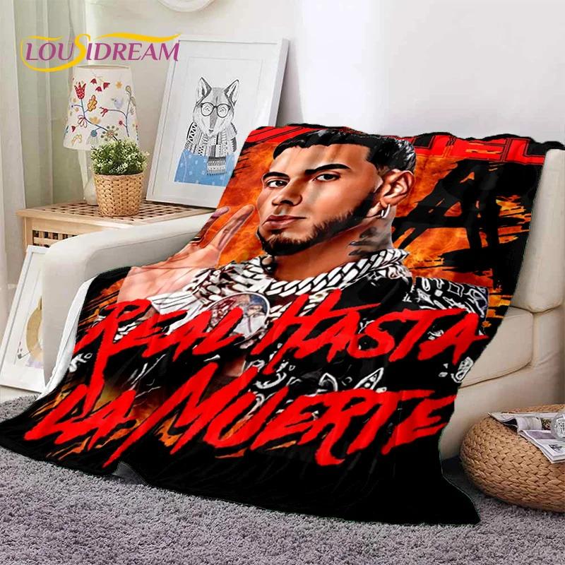 Free Anuel AA Rapper Hip Hop Singer Soft Flannel Blanket for Beds Bedroom Sofa Picnic,Throw Blanket for Outdoor Leisure Nap Gift