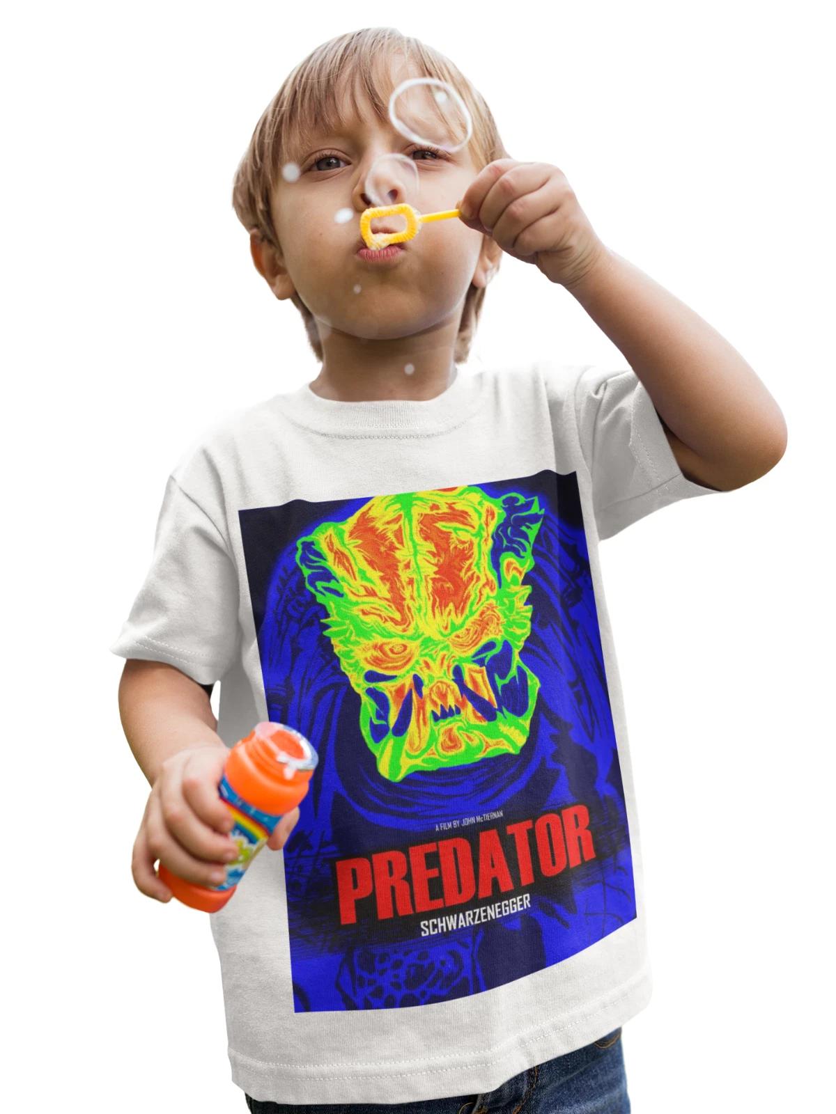 aliens predator sci fi halloween horror kids boys unisex funny gift t shirt S
