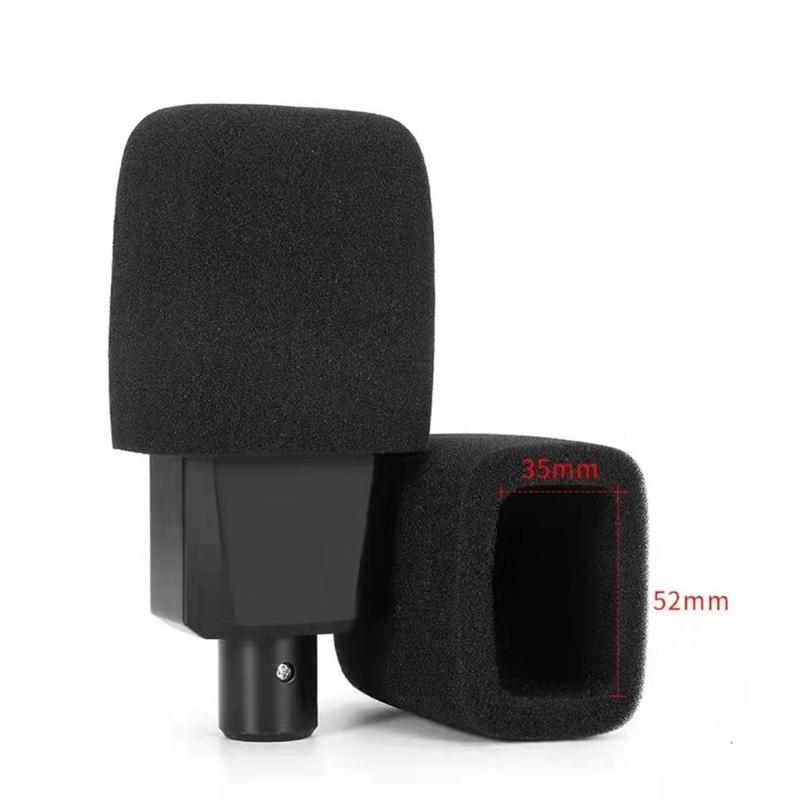 Upgrades Thick Mics Windscreen Square Wind Screen Microphone Cover for Microphones Reduces Noise & Protects Equipment