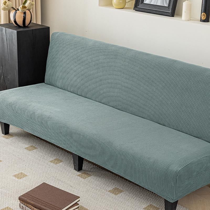 

Утолщенный эластичный чехол для дивана-кровати без подлокотников - универсальный размер, полное покрытие, простая ткань Large (190-230 cm)