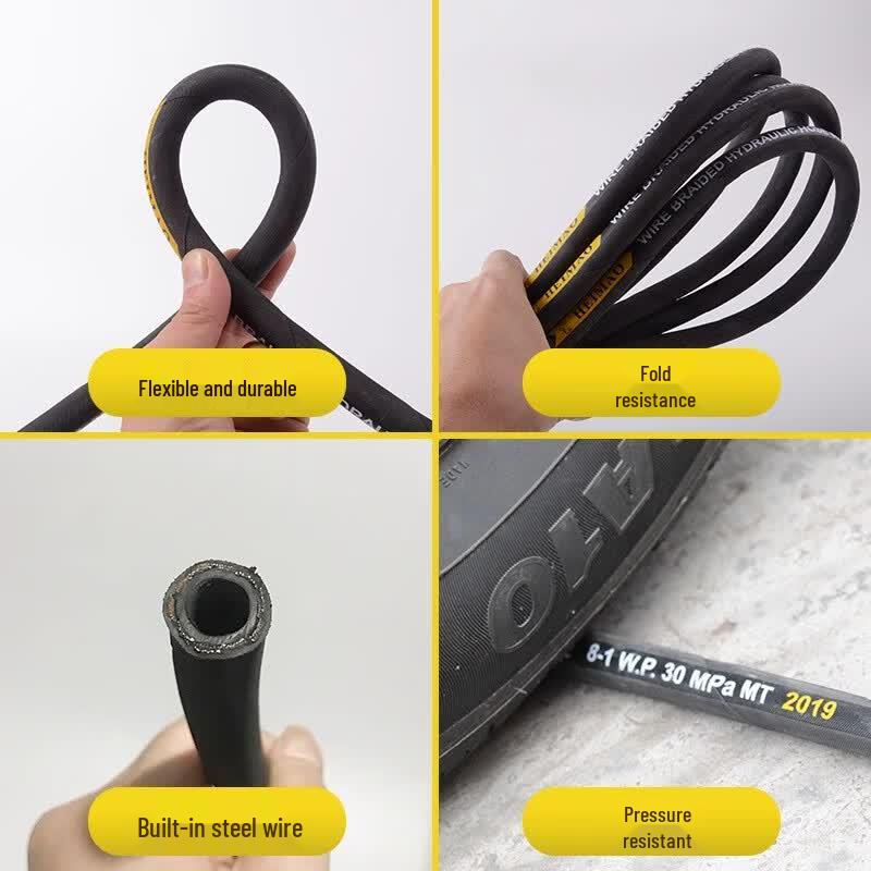 High-Pressure Car Washer Explosion-Proof Steel Hose