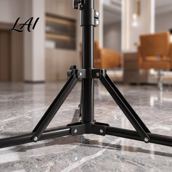 Hair Styling Mannequin Tripod 1.6M Metal Head Stand Height Adjustable Wig Salon Equipment FoldableWig Holder for Cosmetology Hairdressing Training