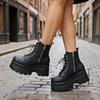 New Summer Platform Ankle Boots, Suitable for Women, Casual Shoes, Women's Lace-up Platform Boots