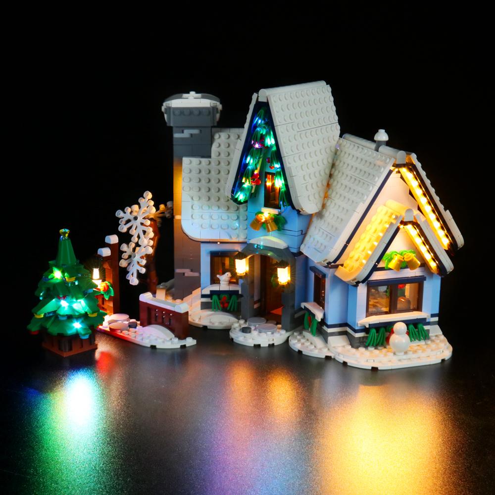 Vonado LED Light Kit för 10293 Santa's Visit Building Blocks Set (Inkludera INTE modellen)  för barn jul