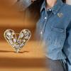 New Fashion Light Luxury High Sense of Love Simple and Versatile Mini Anti-light Small Brooch Clothing Accessories Wholesale