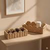 Handmade Woven Storage Basket Tea Table Sundries Organize Desktop Snacks Cosmetics Storage Basket Vintage Home Toys Container