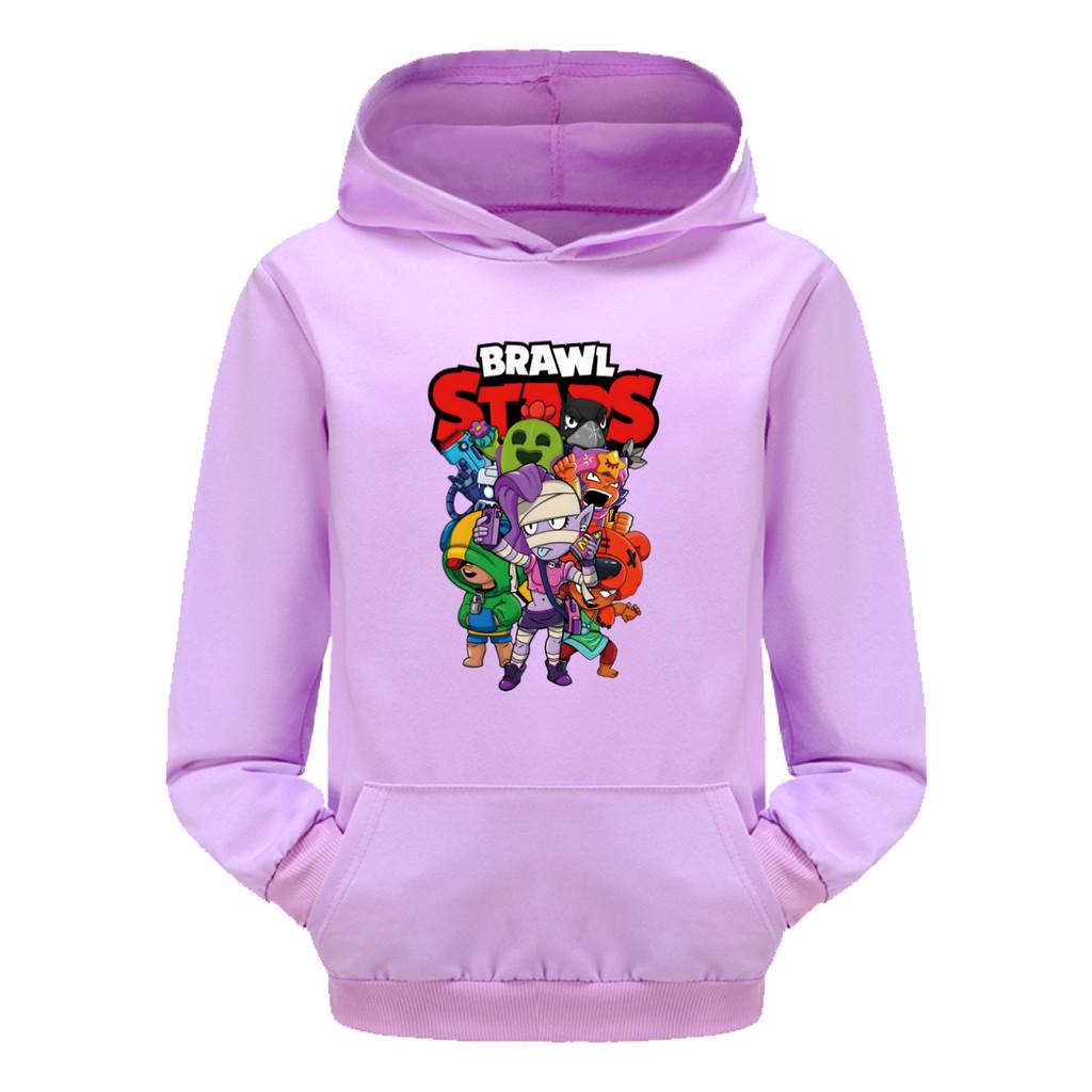 Unique Costume 4094 Kinderen Jongens Meisjes Brawl Stars Bedrukt Casual Zak Lange Mouwen Hoodies 130cm