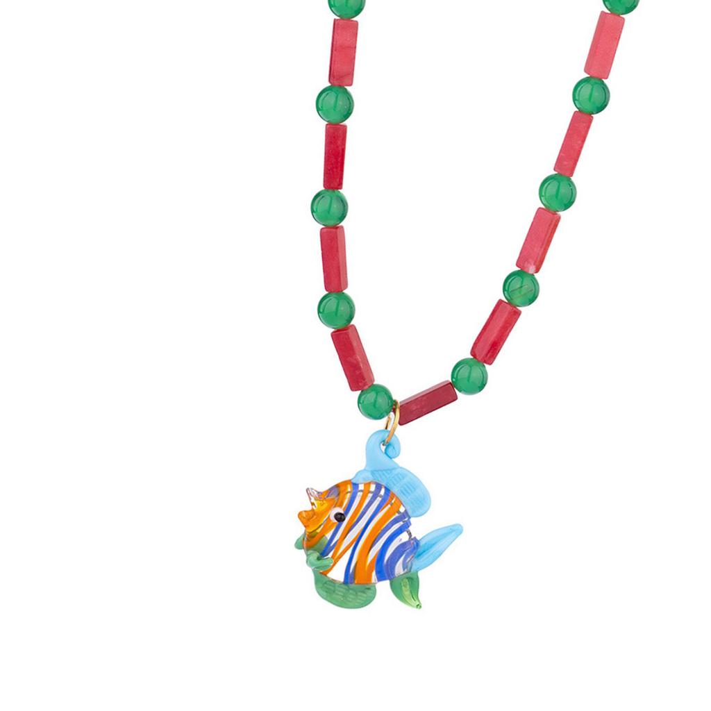 Multifuntional Fish Necklace Adjustable Chain Necklace Elegant Pendant Necklace Alloy Texture Suitable for Everyday