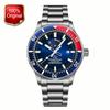 Oriental Star Men's Automatic Mechanical Watch Series - Luminous Diving Watch, Red and Blue Edition, Model RE-AU0306L00B