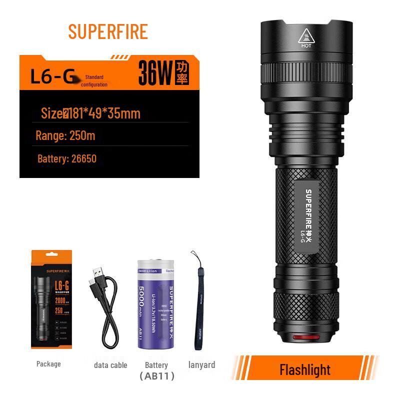 SupFire L6-G Ultra-Bright LED Flashlight