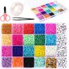 Diy Glass Rice Beads, Woven Bracelets, Necklaces, Earrings, Loose Beads Set, Random 24-Color Set.