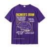 Engineers Brain Funny Engineering Games Process Funny TShirt Unisex Slim Fit Gift Tops Tees Cotton Tshirts Fitness Tight