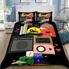 Music Note Piano Bedding Set Single Twin Full Queen King Size Bed Set Adult Kid Bedroom Instrument Bedding Gift