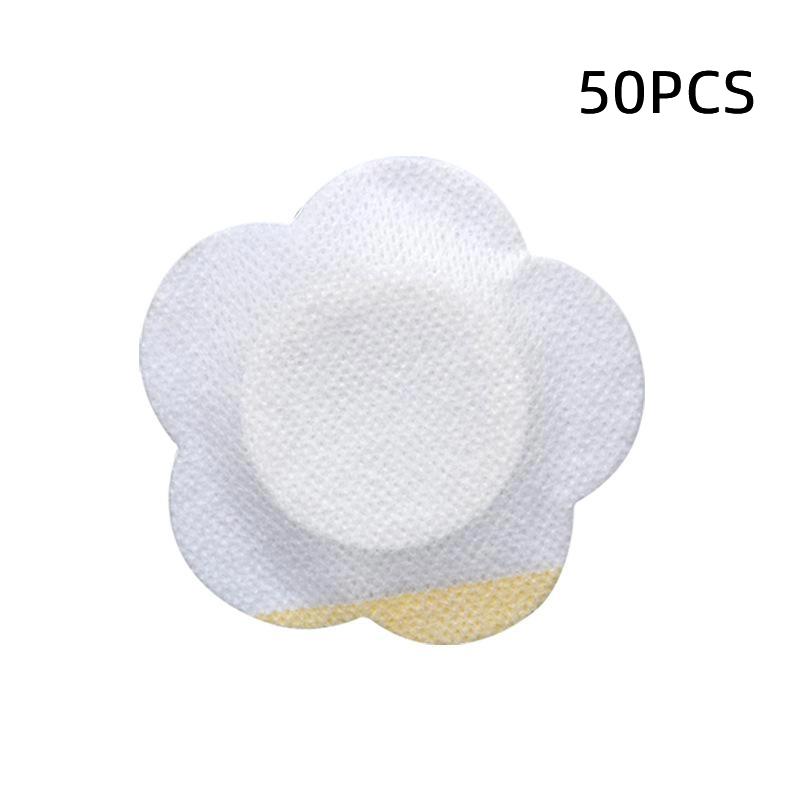 50 ks/sada Náhradní jednorázové balíčky s ricinovým olejem Samolepicí nálepky na pupík Odolné proti prosakování Chrániče pupíku