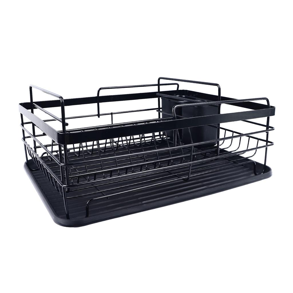 Dish Drying Rack Detachable Utensil Cup Rack Dish Drainer Space Saving Kitchen Counter Dish Racks fo