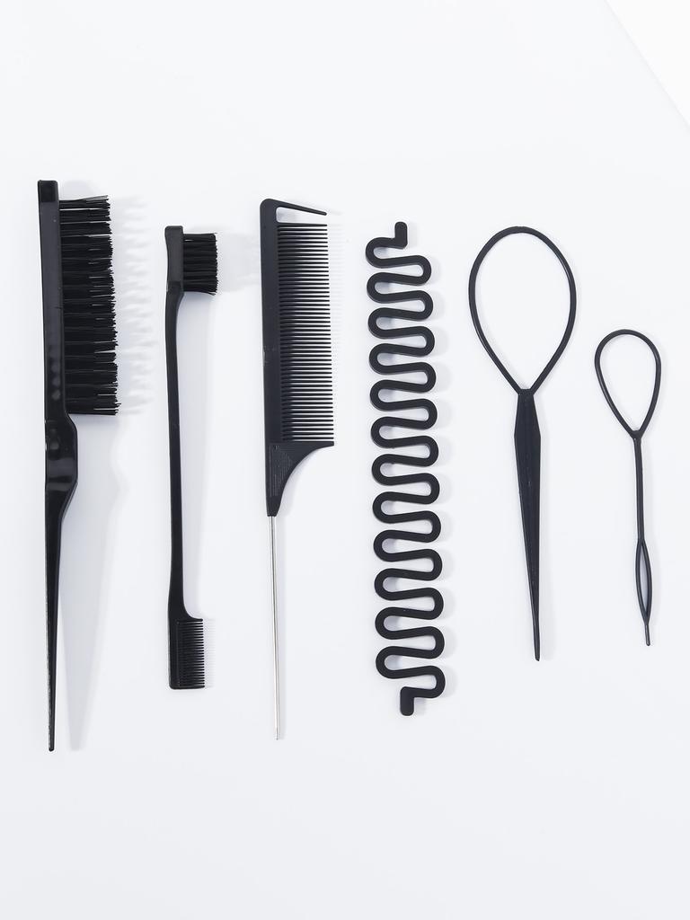 6pcs/set Styling Comb Set,tear Comb,mouse Tail Comb,hair Edge Comb,1 Centipede,2 French Hair clippers,Special for Real Hair Wigs