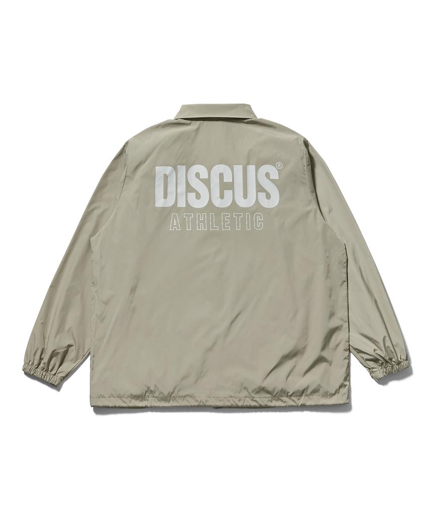 Discus Athletic Letter Logo Coach Jacket Sand Beige
