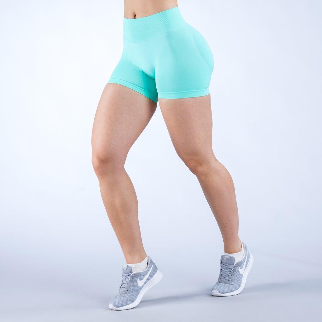 Dfyne Naadloze Dames Yogashorts - Billiftend, Hardloop-, Fitnessbroek