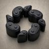 6 Pieces Hub Damper Direct Replacement Drivetrain Cushion Molded
