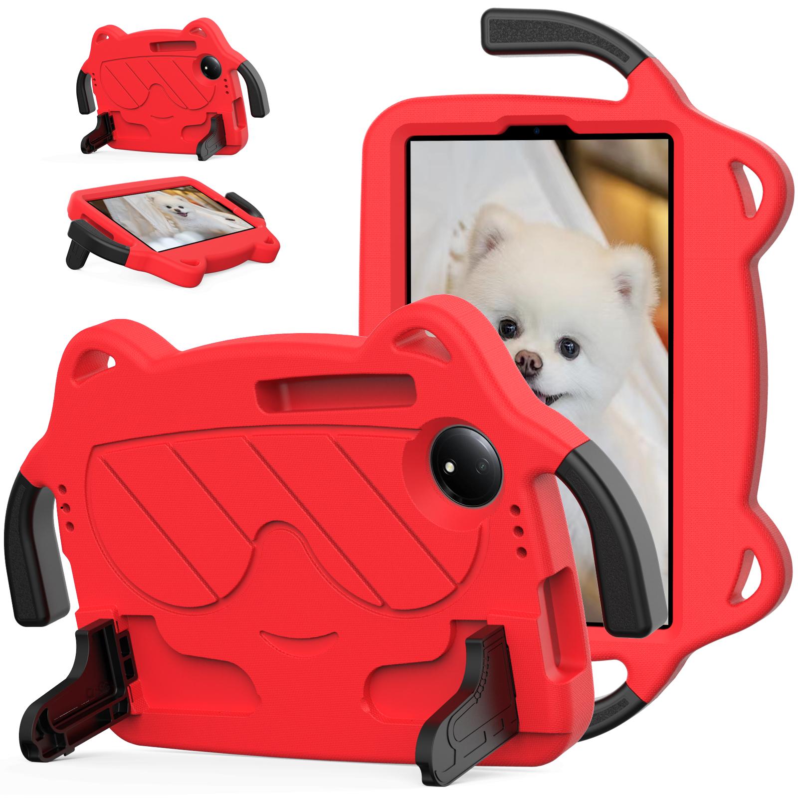 

With Built-in Bracket EVA Case for Xiaomi Redmi Pad SE 8.7 2024 Kids Cute Funda Hand Holder Cover For Redmi Pad SE 4G 8.7 inch Redmi Pad SE8.7 2024 красный