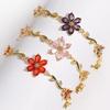 Y2K Chain Bracelet Crystal Women's Bracelet Sweet Flowers Bracelet