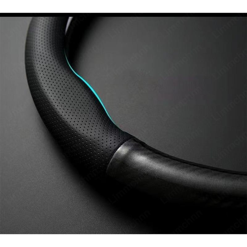 Car Steering Wheel Cover For Mercedes Benz AMG W203 W206 W220 W205 W211 W212 W201 W210 W108 GLA GLK Car Decoration Accessories