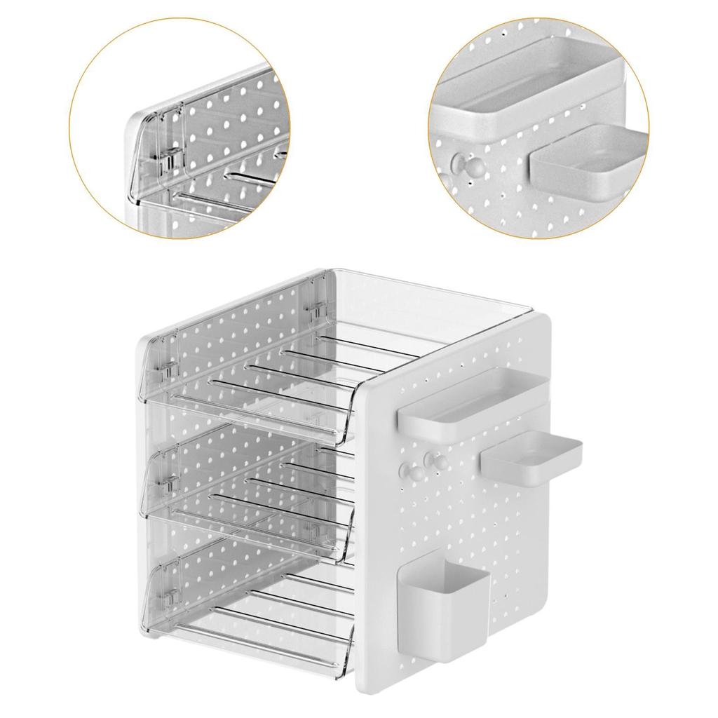Compact And Reliable Desktop Organizer for Books, Multi-function Pegboard Game Room Table.