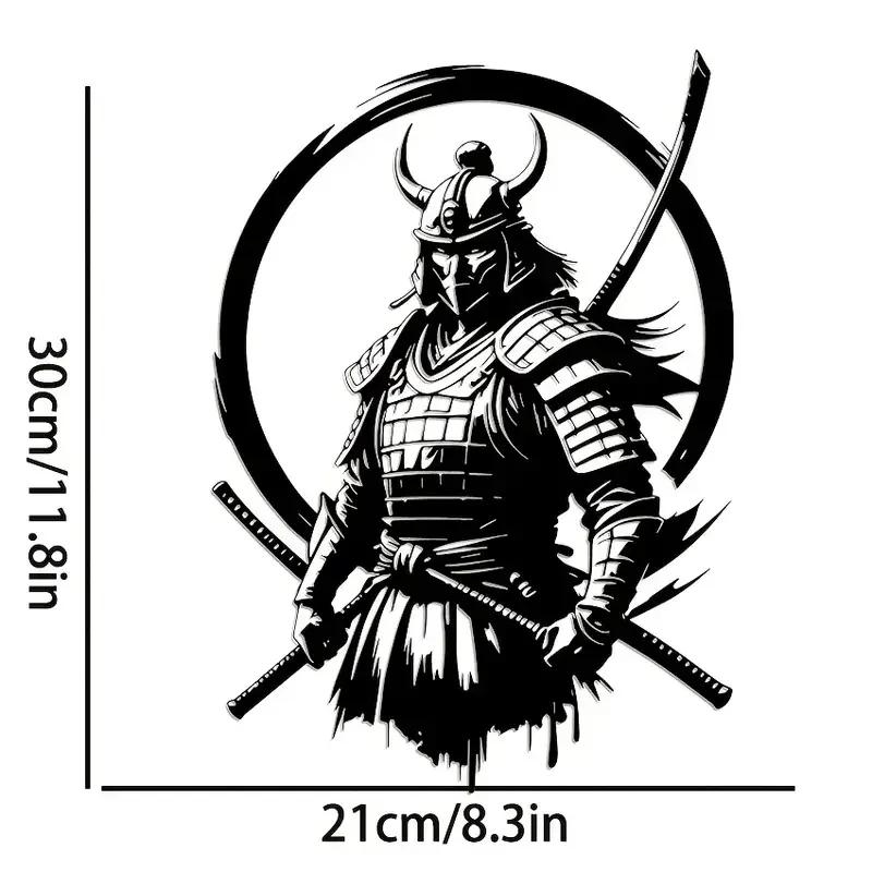 

Japanese Samurai Sword Metal Wall Art, Warrior Battle Scene Sculpture, Zen Home Office Decor Hanging Artwork Collector Gift