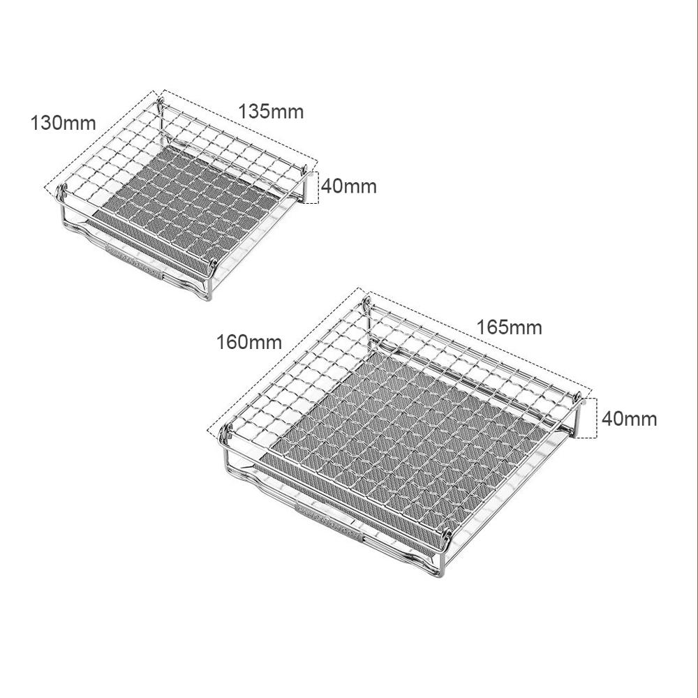 Portable StoveTop Grill Net Mini Foldable Furnace Grill Rack Barbecue Toast Baking Holder Heating Bracket Outdoor BBQ Cooking Tools