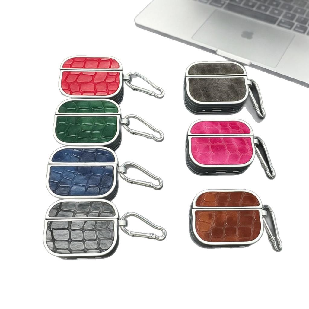 Electroplating Spray Paint Sticker Alligator Pattern for Apple AirPods 1 Earphone Case AirPods Pro 1 Protective Cover