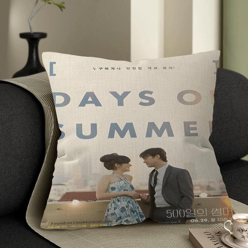

Movie 500 Days Of Summer Cushion Cover Pillow Cover Decor Pillowcase Printed Cushion Case For Couch 16x16Inch