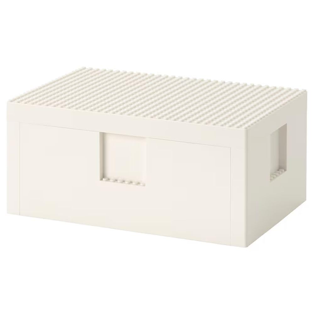 IKEA BYGGLEK LEGO Box with Lid, White, 26x18x12cm, 304.534.05