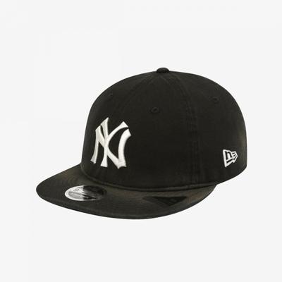 New Era New York Yankees Vybledlé praní Retro Koruna Strapback Černá 15131621