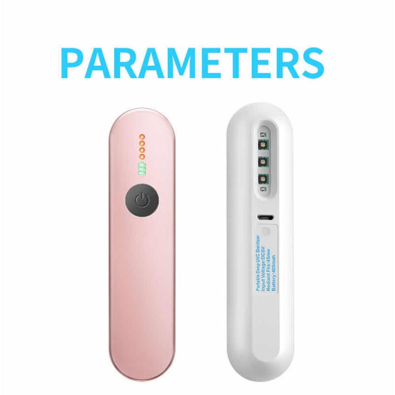 LED Mini Germicidal Lamp Portable Handheld Disinfection Light for Home Office