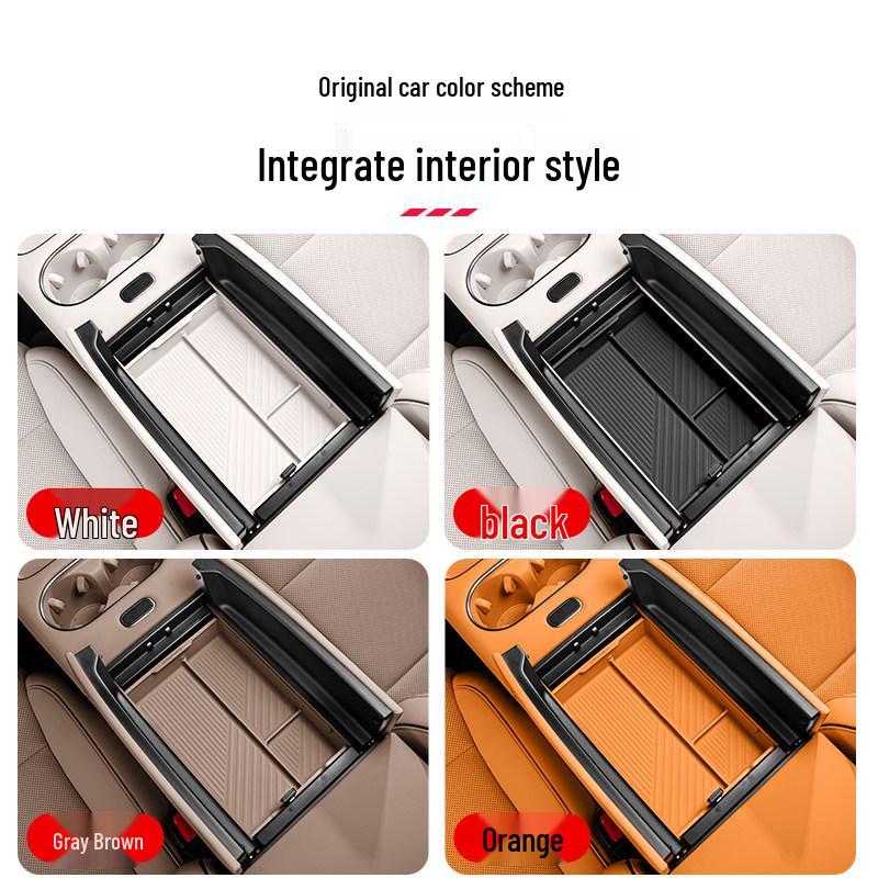 Ideal i6i8 Armrest Console Storage Box - Car Interior Silicone Organizer