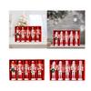 5Pcs Christmas Hanging Decorations Thanksgiving Collectible Wooden Nutcracker Figures for Fall Fireplace Party Countertop Office