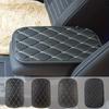 Luxury Car Armrest Pad - Universal Fit, Quilted Diamond Pattern, Comfortable Cushioning for Vehicle Center Console, Auto Interior Accessories