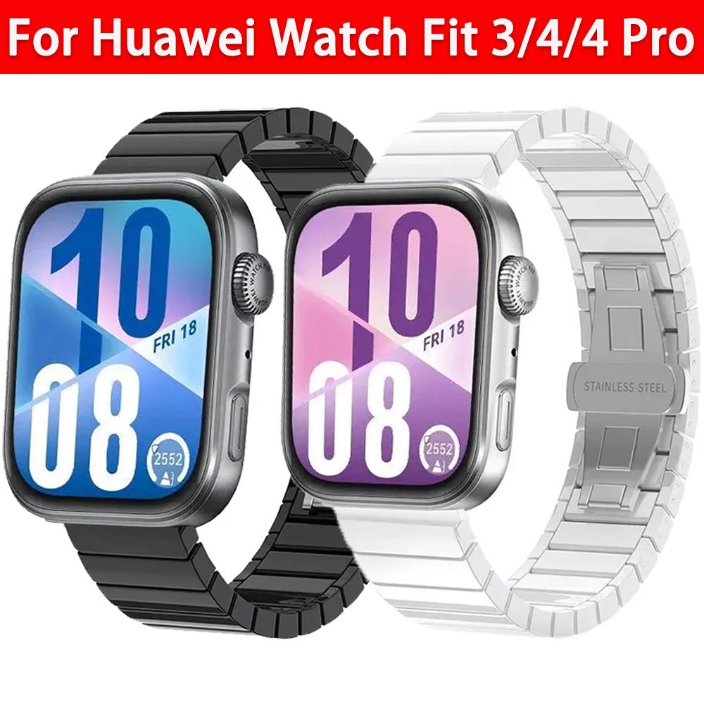 Ceramiczny pasek do Huawei Watch Fit 4 Pro/4 Smart Watch Modny wymienny pasek Correa do Huawei Watch Fit 3/4 Akcesoria