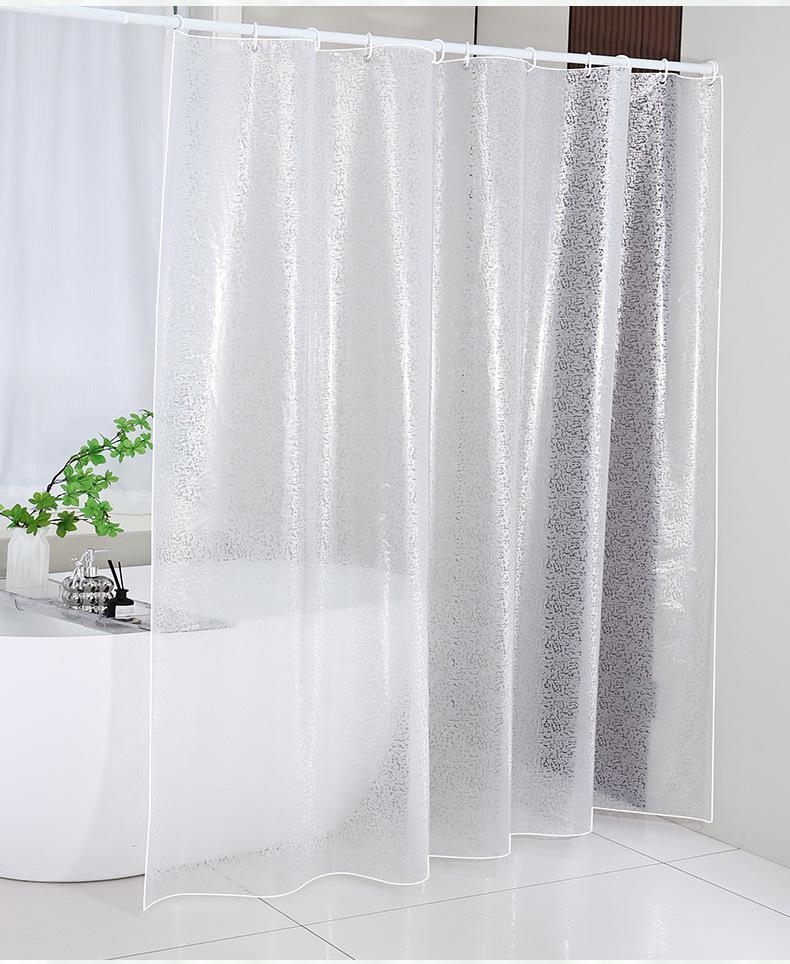Premium Extra-Thick EVA Waterproof Shower Curtain Set - Antibacterial & Water Barrier