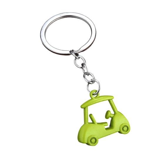 

Keychain Pendant Golf Cart Shape Lightweight Portable Keyring Creative Multiple Colors Optional Practical Keychain