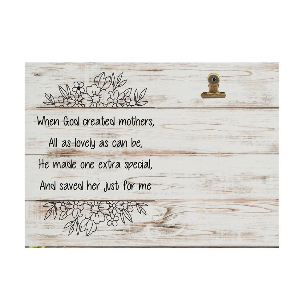 Unique Desktop Photo Clip Reliable Mother s Day Frame Ornaments Wooden Pictures Frame Mom Gift Style 2