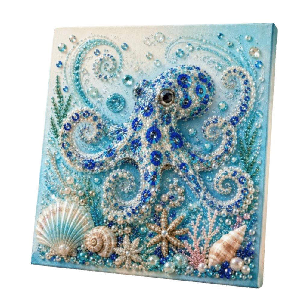 Kit Pittura Perle Finitura Scintillante Mezzo Tondo Perle Kit Artigianato Fai da Te Kit Arte Oceanica Decorazione Parete Casa