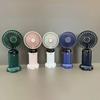 Portable N15 USB Foldable Handheld Fan with Digital Display & Long Battery Life for Desktop or Hanging Neck Use